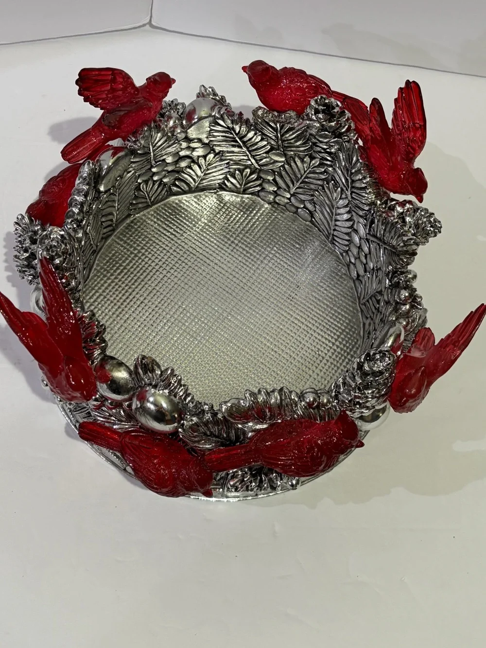 HomeWorx by Slatkin & Co. Cardinal Holiday Pedestal Candle Holder